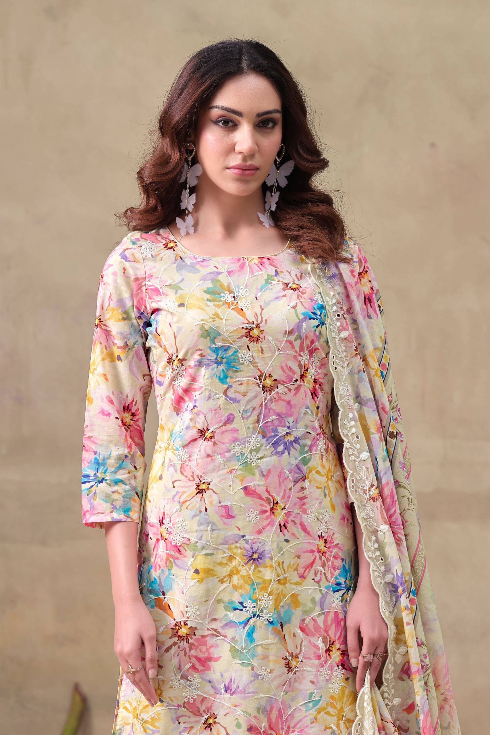 IZNIK by THE HERMITAGE SHOP  101 TO 104 SERIES Pakistani Stylish Embroidered cotton lawn COLLECTION At Wholesale Price